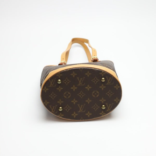 ルイヴィトン LOUIS VUITTON ハンドバッグ
 トートバッグ モノグラム バケットPM モノグラムキャンバス M42238 ブラウン LV
 【SS】
 【中古】