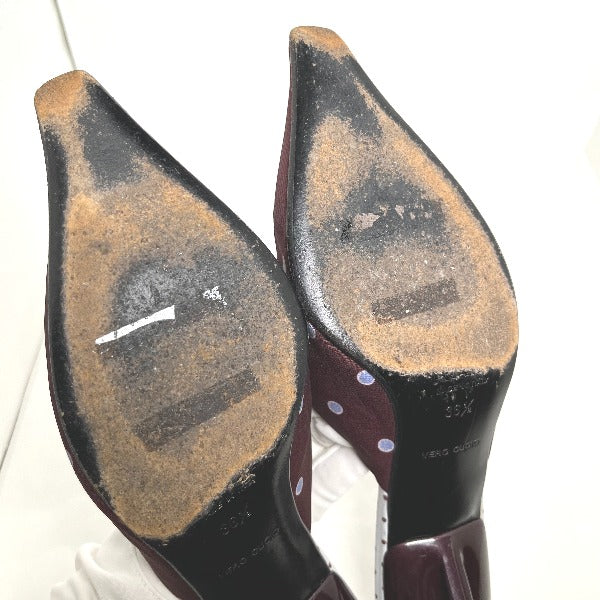 PRADA Mules
 Polka dot pattern 36 1/2 Other Wine red [SS]
 【second hand】 