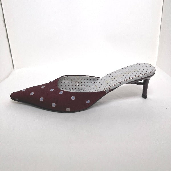 PRADA Mules
 Polka dot pattern 36 1/2 Other Wine red [SS]
 【second hand】 