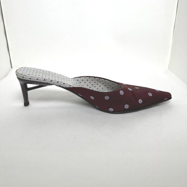 PRADA Mules
 Polka dot pattern 36 1/2 Other Wine red [SS]
 【second hand】 