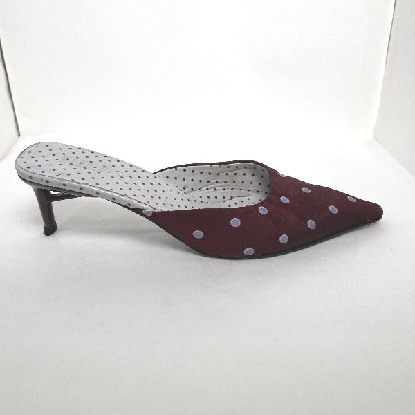 PRADA Mules
 Polka dot pattern 36 1/2 Other Wine red [SS]
 【second hand】 