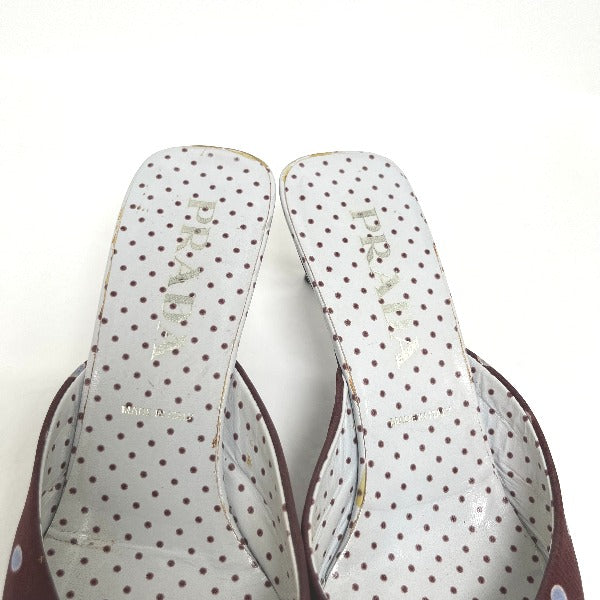 PRADA Mules
 Polka dot pattern 36 1/2 Other Wine red [SS]
 【second hand】 