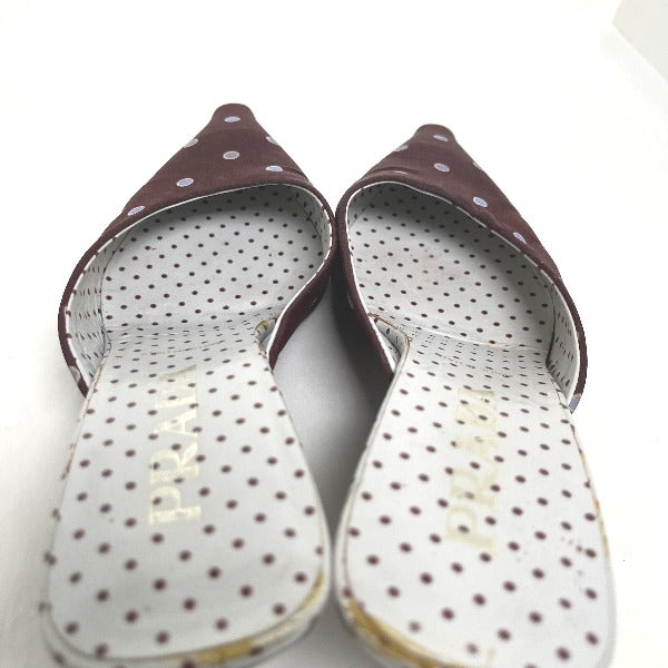 PRADA Mules
 Polka dot pattern 36 1/2 Other Wine red [SS]
 【second hand】 