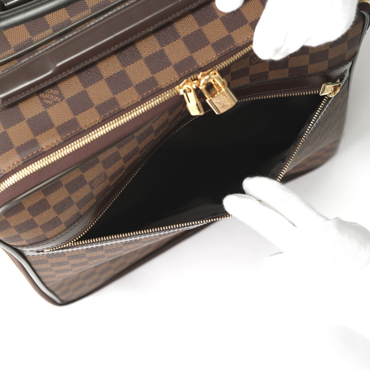 ルイヴィトン LOUIS VUITTON キャリーバッグ
 キャスター付き旅行かばん ダミエ ペガス45  ダミエキャンバス N23293 ブラウン LV
 【SS】
 【中古】