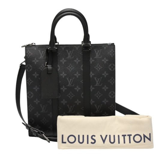 ルイヴィトン LOUIS VUITTON トートバッグ
 ショルダーバッグ モノグラム・エクリプス  サックプラ・クロス モノグラムキャンバス M46456 ブラック LV
 【SS】
 【中古】