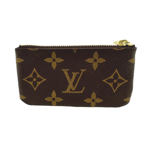 ルイヴィトン LOUIS VUITTON キーケース
 小銭入れ兼用キーケース モノグラム ポシェット・クレ モノグラムキャンバス M62650 ブラウン LV
 【SS】
 【中古】