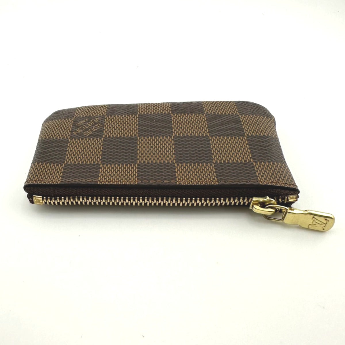 ルイヴィトン LOUIS VUITTON キーケース
 小銭入れ兼用キーケース ダミエ ポシェットクレ  ダミエキャンバス N62658 ブラウン LV
 【SS】
 【中古】