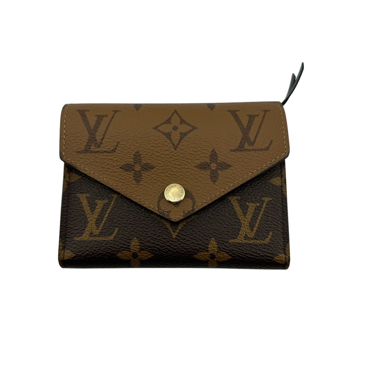 ルイヴィトン LOUIS VUITTON 二つ折り財布
 二つ折り財布 モノグラムリバース ポルトフォイユ・ヴィクトリーヌ モノグラムキャンバス M81557 ブラウン LV
 【中古】