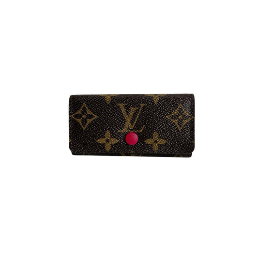 ルイヴィトン LOUIS VUITTON キーケース
 ミュルティクレ4 モノグラム キーケース4本用 モノグラムキャンバス M62631 ブラウン LV
 【SS】
 【中古】