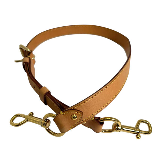 ルイヴィトン LOUIS VUITTON ショルダーストラップ
 肩掛けストラップ ヌメ革 バンドリエール ヌメ革 ブラウン LV
 【SS】
 【中古】