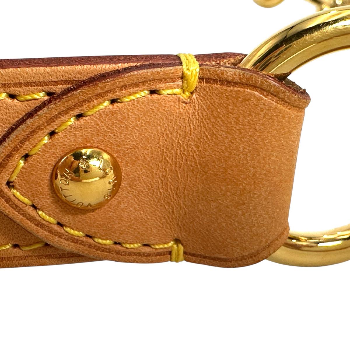 ルイヴィトン LOUIS VUITTON ショルダーストラップ
 肩掛けストラップ ヌメ革 バンドリエール ヌメ革 ブラウン LV
 【SS】
 【中古】