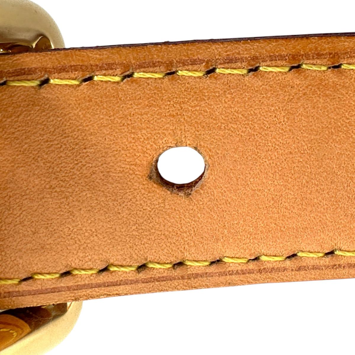 ルイヴィトン LOUIS VUITTON ショルダーストラップ
 肩掛けストラップ ヌメ革 バンドリエール ヌメ革 ブラウン LV
 【SS】
 【中古】