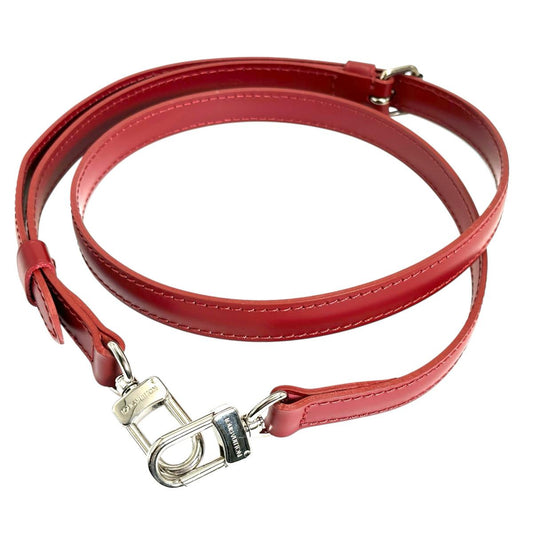 ルイヴィトン LOUIS VUITTON ショルダーストラップ
 バッグ用 調節可能 エピ ストラップ エピレザー レッド LV
 【SS】
 【中古】
