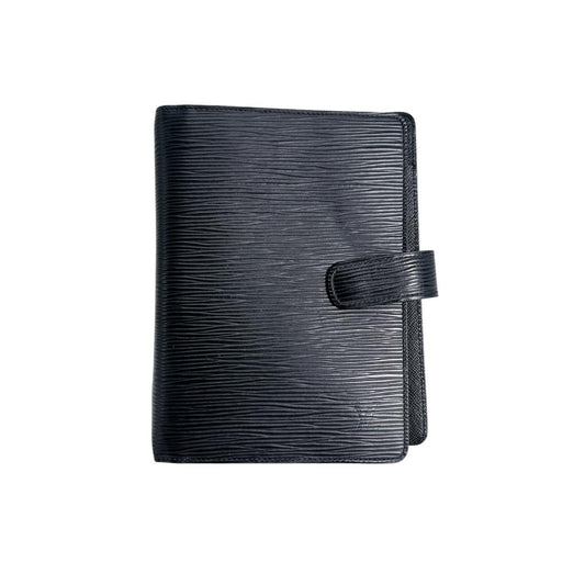 ルイヴィトン LOUIS VUITTON 手帳カバー
 システム手帳カバー エピ アジェンダMM エピレザー R20042 ノワール LV
 【SS】
 【中古】