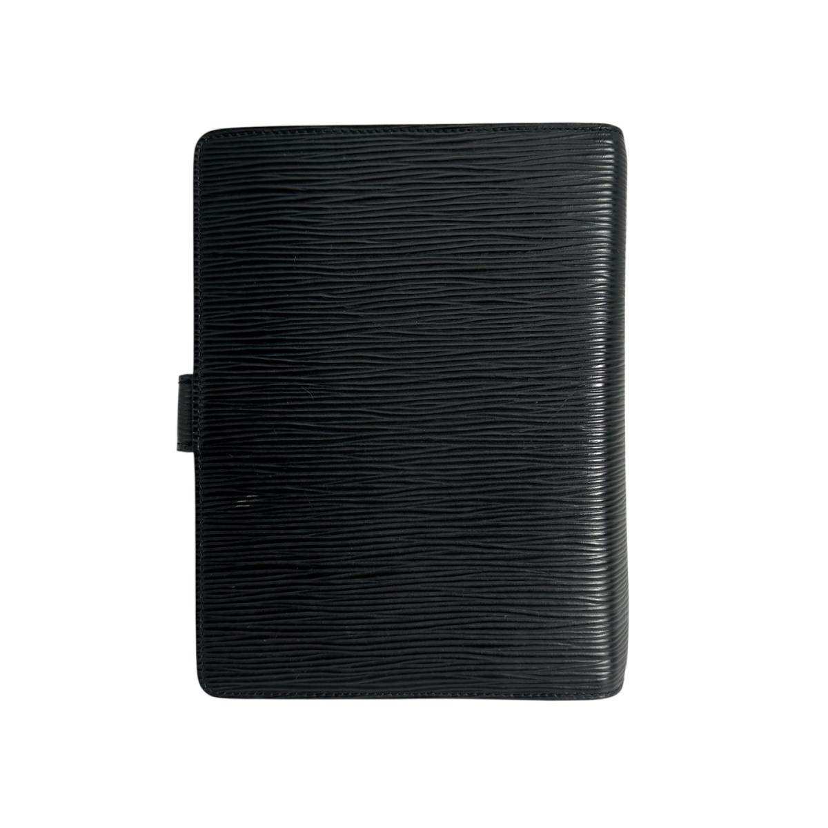 ルイヴィトン LOUIS VUITTON 手帳カバー
 システム手帳カバー エピ アジェンダMM エピレザー R20042 ノワール LV
 【SS】
 【中古】