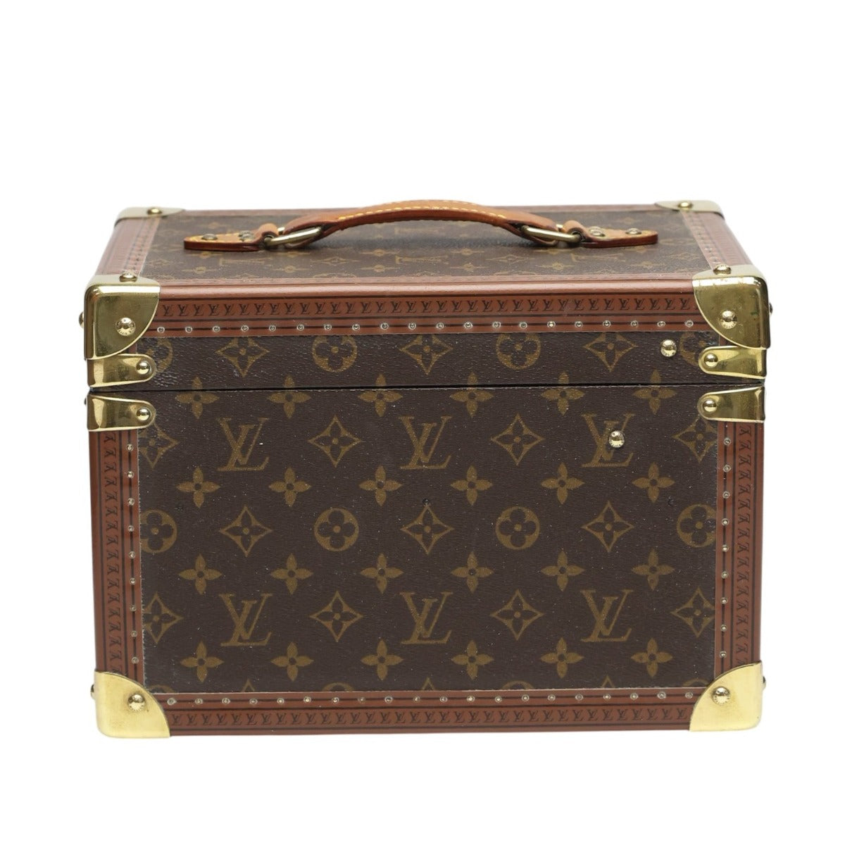 ルイヴィトン LOUIS VUITTON その他バッグ
 化粧ケース モノグラム ボワット・フラコン モノグラムキャンバス M21828 ブラウン LV
 【SS】
 【中古】