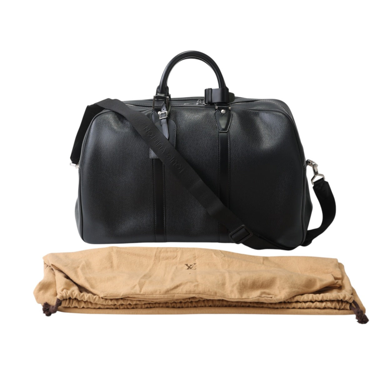 ルイヴィトン LOUIS VUITTON ボストンバッグ
 ショルダーバッグ タイガ ケンダルPM タイガ M30122 ブラック LV
 【SS】
 【中古】