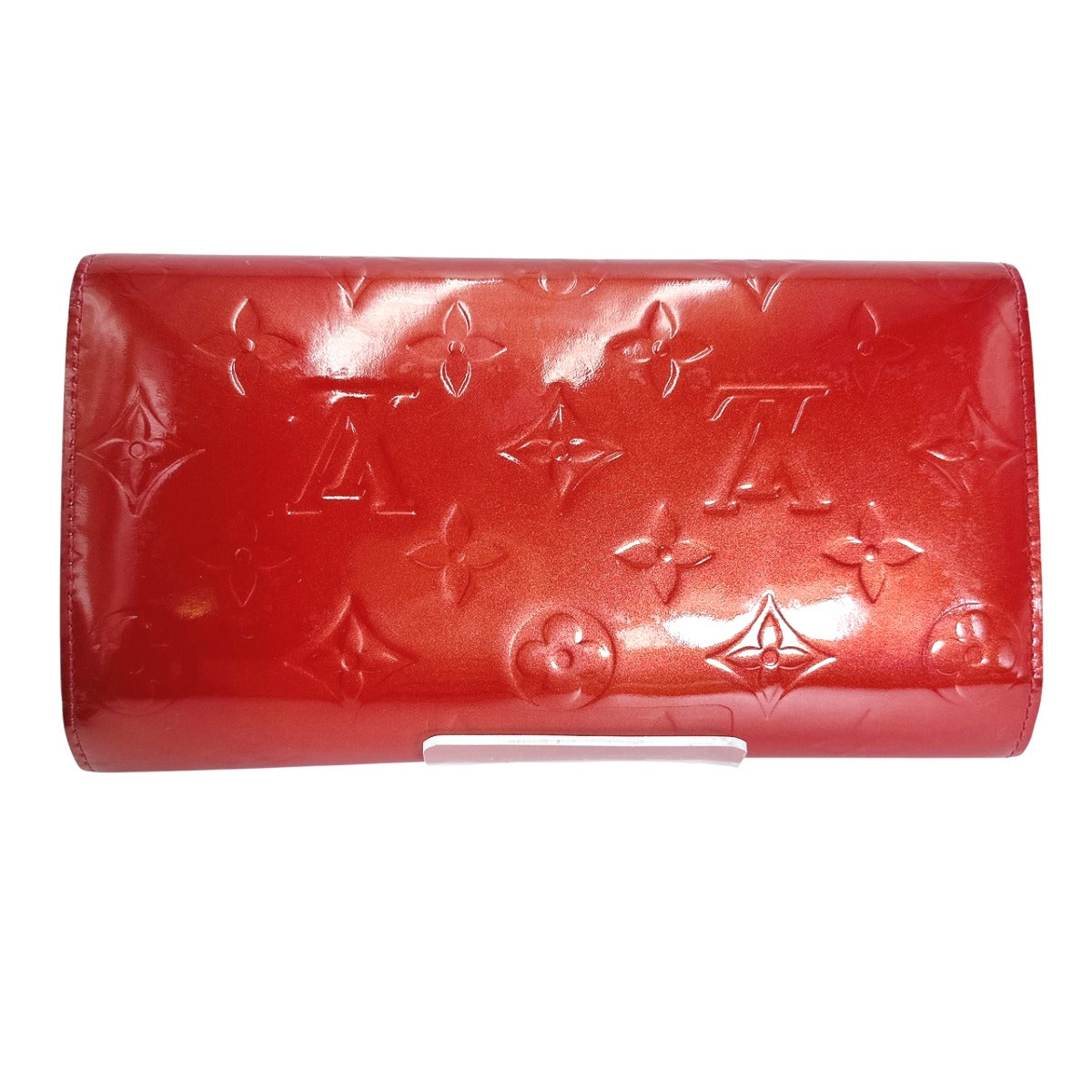 ルイヴィトン LOUIS VUITTON 長財布
 3つ折長財布 ヴェルニ インターナショナル モノグラムヴェルニ M91246 レッド LV
 【SS】
 【中古】