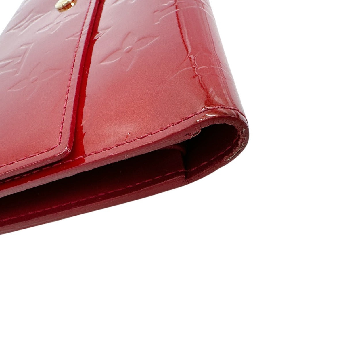 ルイヴィトン LOUIS VUITTON 長財布
 3つ折長財布 ヴェルニ インターナショナル モノグラムヴェルニ M91246 レッド LV
 【SS】
 【中古】
