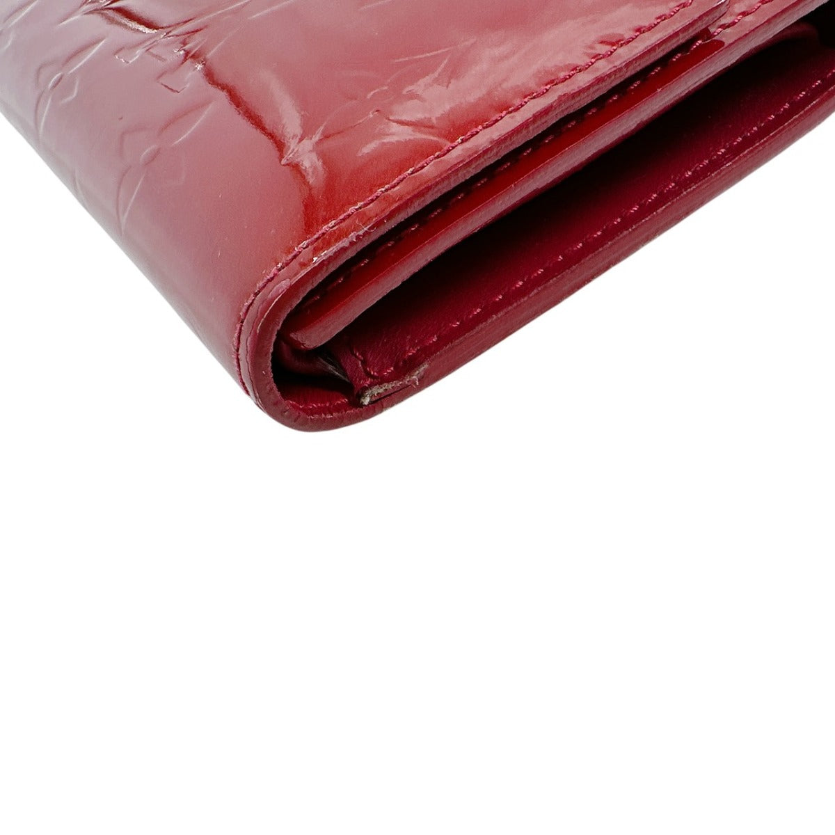 ルイヴィトン LOUIS VUITTON 長財布
 3つ折長財布 ヴェルニ インターナショナル モノグラムヴェルニ M91246 レッド LV
 【SS】
 【中古】