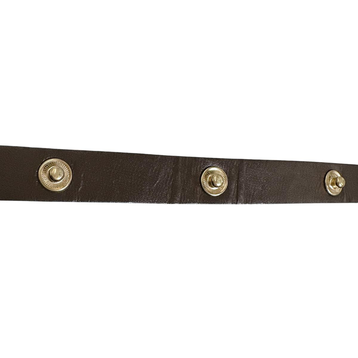 ルイヴィトン LOUIS VUITTON ショルダーストラップ
 ストラップ ダミエ ボタン式 レザー ブラウン LV
 【SS】
 【中古】