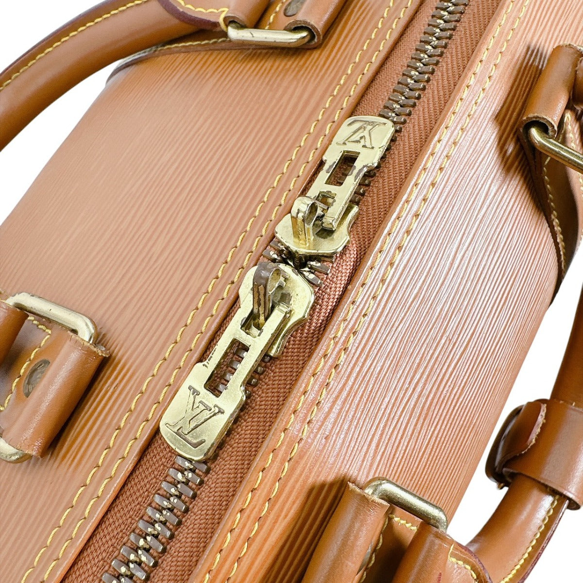 ルイヴィトン LOUIS VUITTON ボストンバッグ
 旅行かばん エピ キーポル45 エピレザー M42978 ゴールド LV
 【SS】
 【中古】