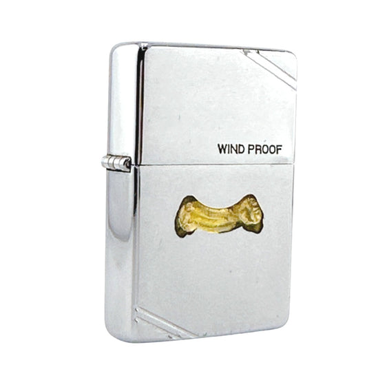 ジッポ ZIPPO ライター
 喫煙具 WIND PROOF オイルライター 真鍮 PAT.2032695 シルバー 【SS】
 【中古】