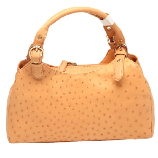 Ostrich handbag
 Handbag Full Point Ostrich 2271 Orange [SS]
 【second hand】 