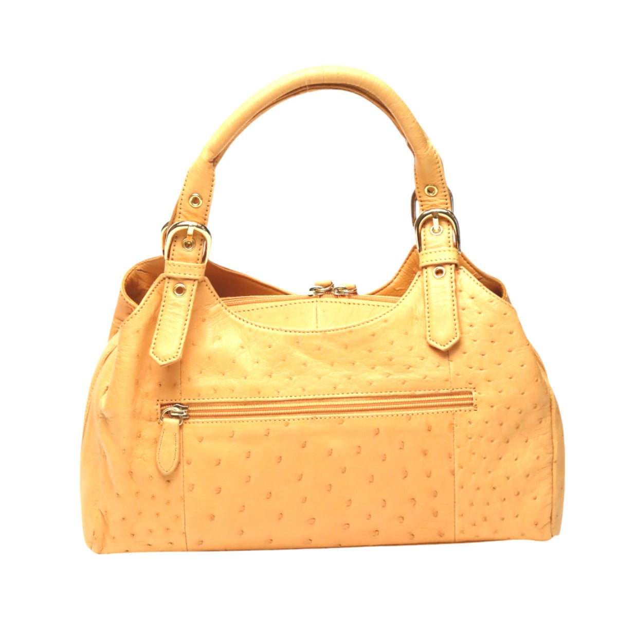 Ostrich handbag
 
2WAY Full Point Shoulder Bag Ostrich Yellow [SS]
 【second hand】 