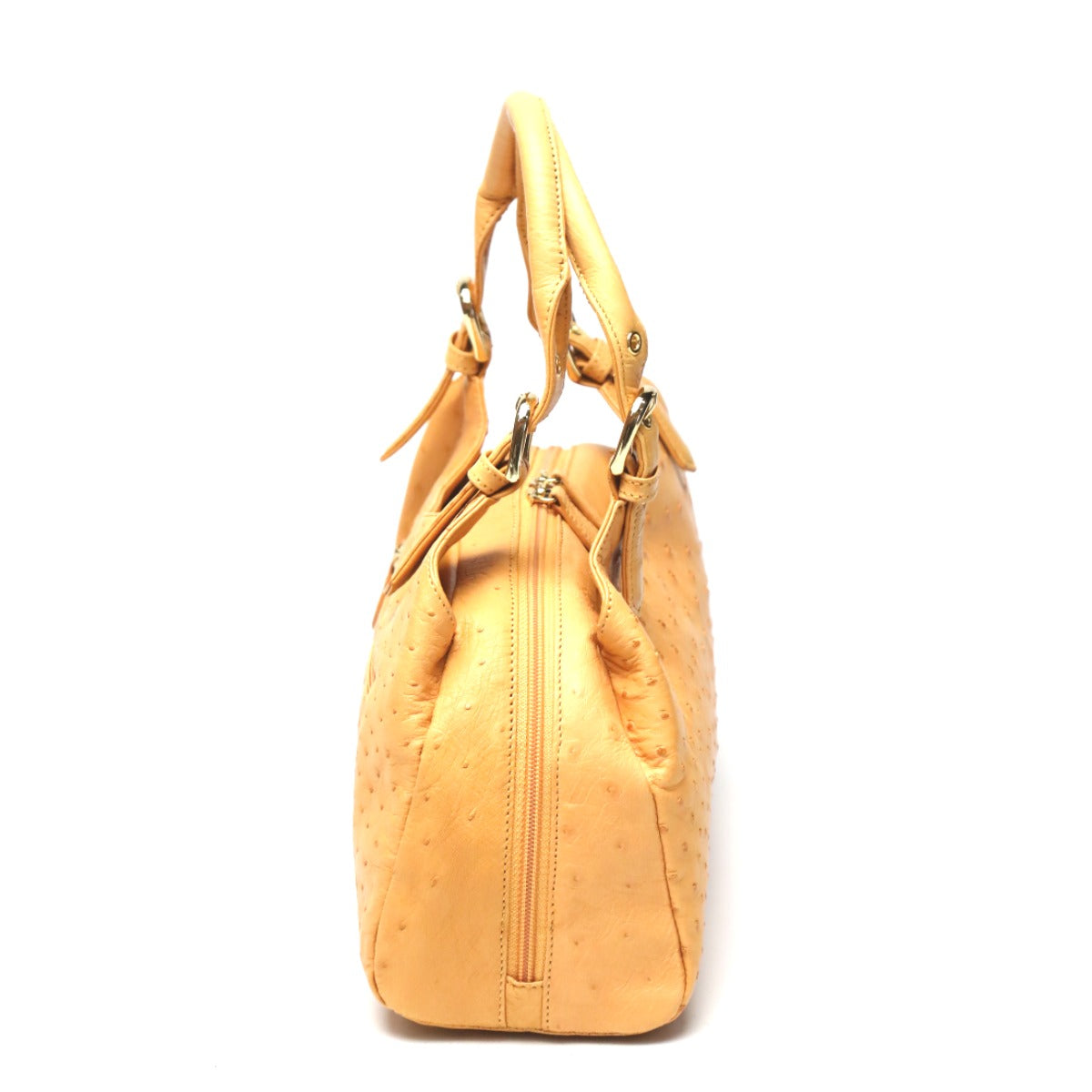 Ostrich handbag
 
2WAY Full Point Shoulder Bag Ostrich Yellow [SS]
 【second hand】 