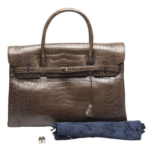 Crocodile handbag
 Henlong Crocodile Matte Crocodile A179 Brown [SS] 