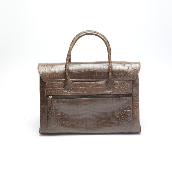 Crocodile handbag
 Matte Crocodile Crocodile A179 Chaco Brown [SS]
 【second hand】 