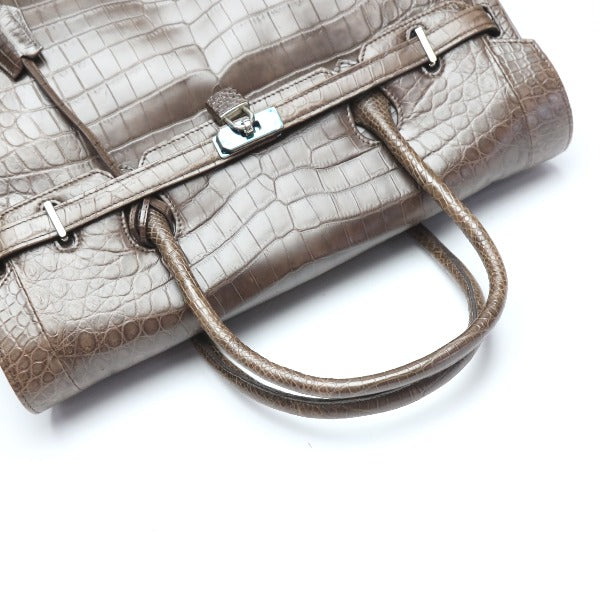 Crocodile handbag
 Matte Crocodile Crocodile A179 Chaco Brown [SS]
 【second hand】 