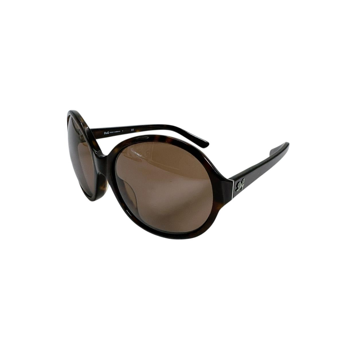ドルチェアンドガッバーナ DOLCE&GABBANA サングラス
 サングラス D&G 502/73 58□17 130 プラスチック ブラウン 【SS】
 【中古】