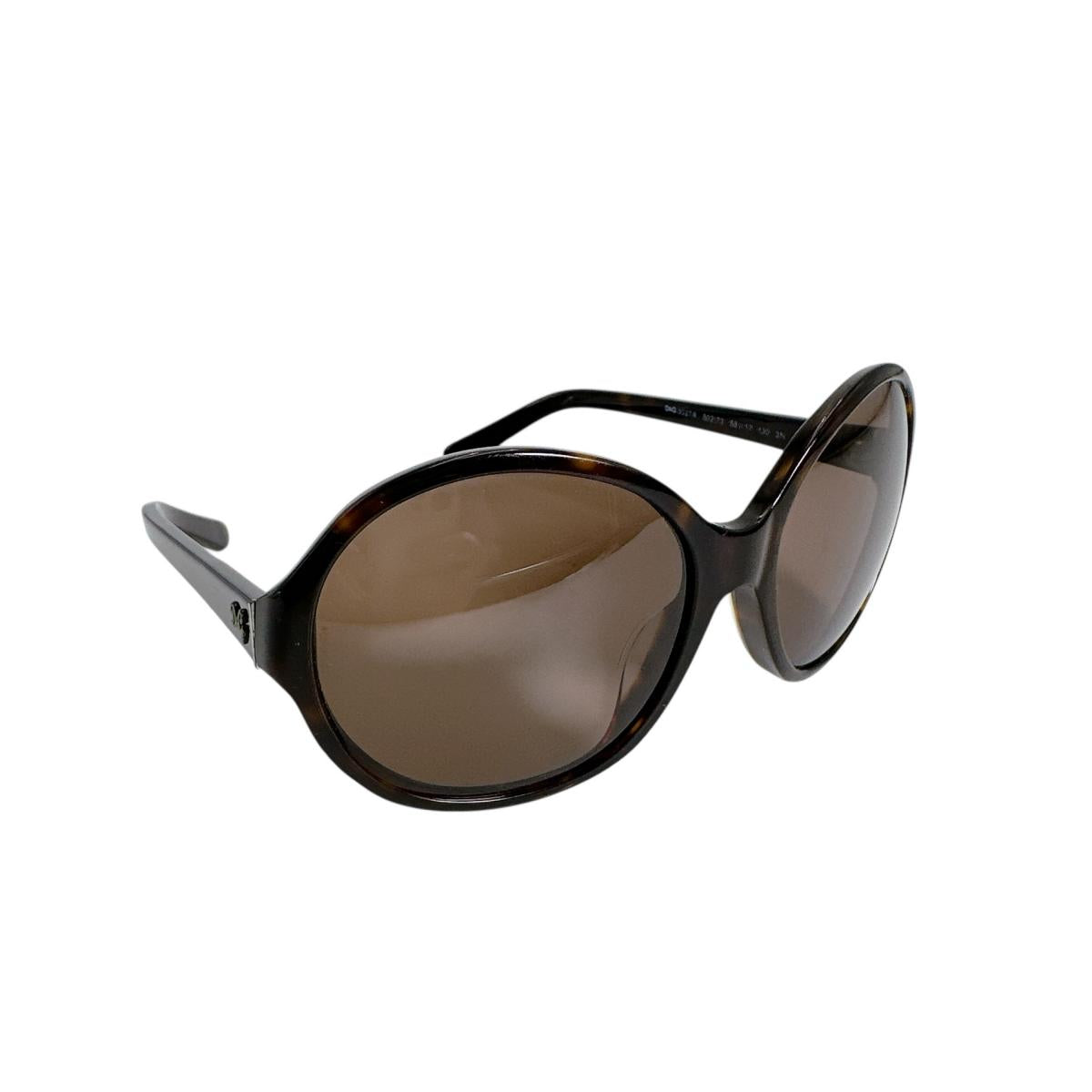 ドルチェアンドガッバーナ DOLCE&GABBANA サングラス
 サングラス D&G 502/73 58□17 130 プラスチック ブラウン 【SS】
 【中古】