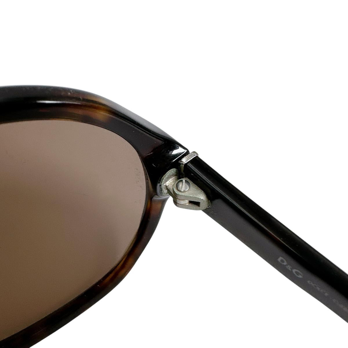 ドルチェアンドガッバーナ DOLCE&GABBANA サングラス
 サングラス D&G 502/73 58□17 130 プラスチック ブラウン 【SS】
 【中古】