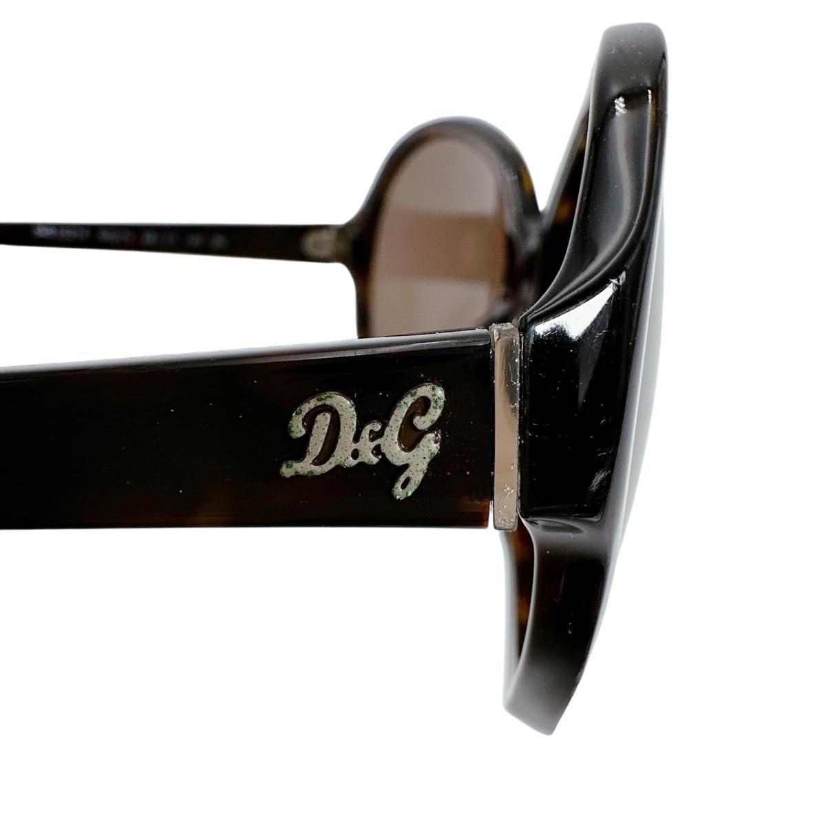 ドルチェアンドガッバーナ DOLCE&GABBANA サングラス
 サングラス D&G 502/73 58□17 130 プラスチック ブラウン 【SS】
 【中古】