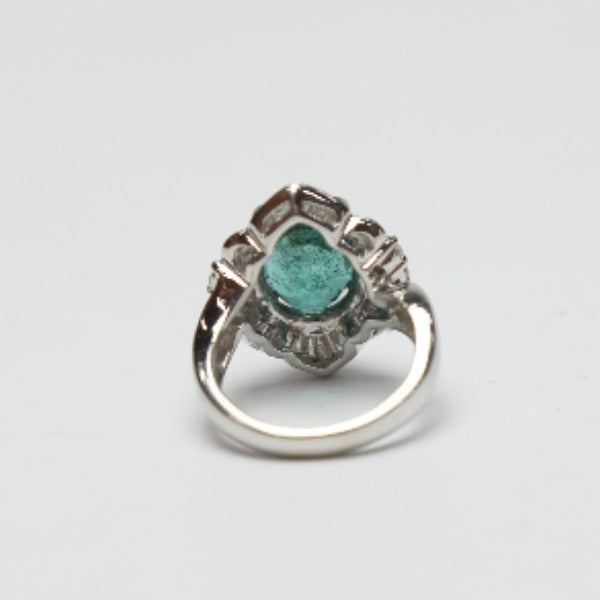 Rings
 Emerald Diamond Pt900 #12.5 [H]
 【second hand】 