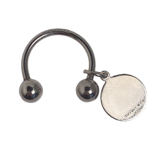 ティファニー TIFFANY&Co. キーホルダー
 キーリング ラウンドタグ リターントゥ シルバー925 シルバー 【SS】
 【中古】