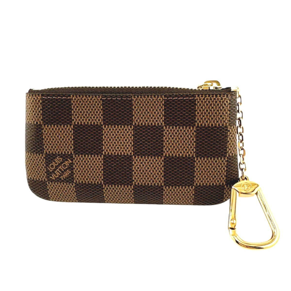 ルイヴィトン LOUIS VUITTON キーケース
 小銭入れ兼用キーケース ダミエ ポシェットクレ  ダミエキャンバス N62658 ブラウン LV
 【SS】
 【中古】