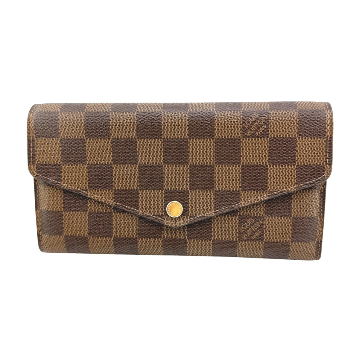 ルイヴィトン LOUIS VUITTON 長財布
 ポルトフォイユ・サラ   ダミエ ローズ・バレリーヌ ダミエキャンバス N60114 ブラウン×ピンク LV
 【SS】
 【中古】