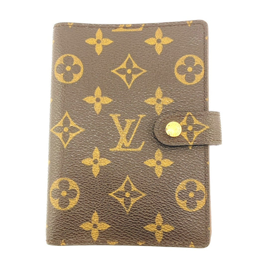 ルイヴィトン LOUIS VUITTON 手帳カバー
 手帳ケース モノグラム アジェンダPM モノグラムキャンバス R20005 ブラウン LV
 【SS】
 【中古】