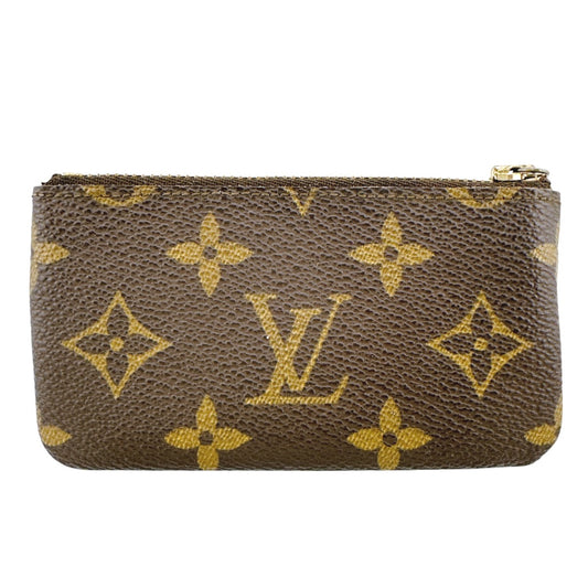 ルイヴィトン LOUIS VUITTON キーケース
 小銭入れ兼用キーケース モノグラム ポシェット・クレ モノグラムキャンバス M62650 ブラウン LV
 【SS】
 【中古】