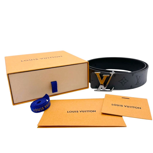 ルイヴィトン LOUIS VUITTON ベルト
 ベルト モノグラム リバーシブル カーフ M0285 グレー LV
 【SS】
 【中古】
