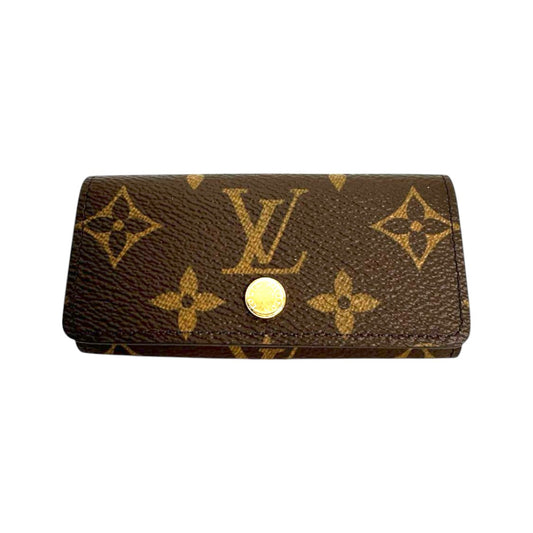 ルイヴィトン LOUIS VUITTON キーケース
 4本用 モノグラム ミュルティクレ4 モノグラムキャンバス M69517 ブラウン LV
 【SS】
 【中古】