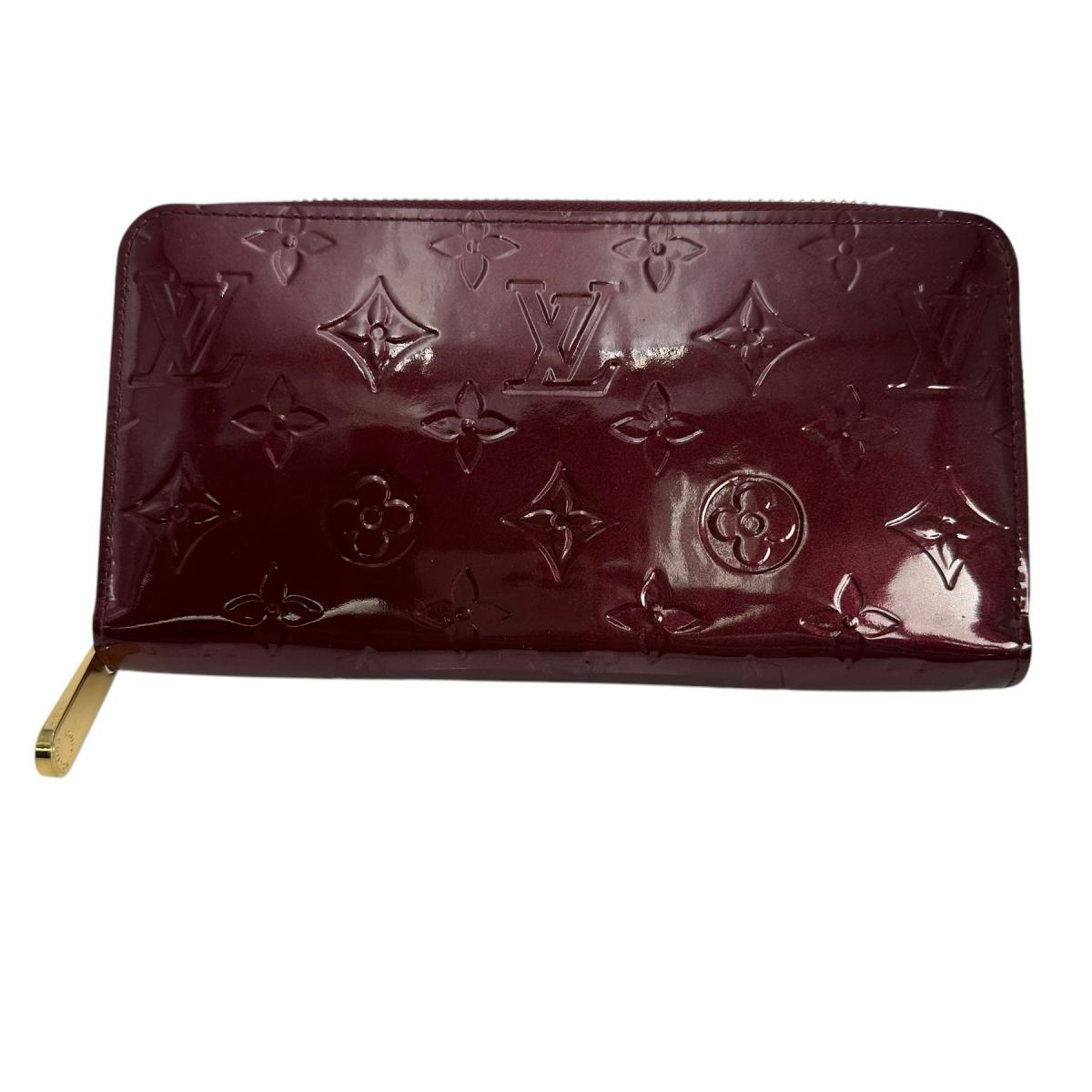 ルイヴィトン LOUIS VUITTON 長財布
 ラウンドファスナー モノグラム ジッピーウォレット モノグラムヴェルニ M61379 マゼンタ LV
 【SS】
 【中古】