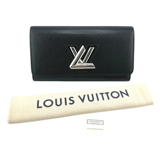 ルイヴィトン LOUIS VUITTON 長財布
 ファスナー付き小銭入れ エピ ポルトフォイユ・ツイスト エピレザー M68309 ノワール LV
 【SS】
 【中古】