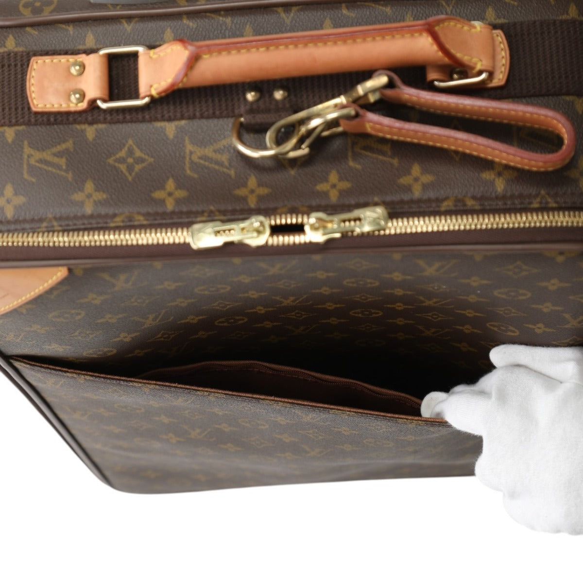 ルイヴィトン LOUIS VUITTON キャリーバッグ
 キャスター付き旅行かばん モノグラム ペガス55  モノグラムキャンバス M23294 ブラウン LV
 【SS】
 【中古】