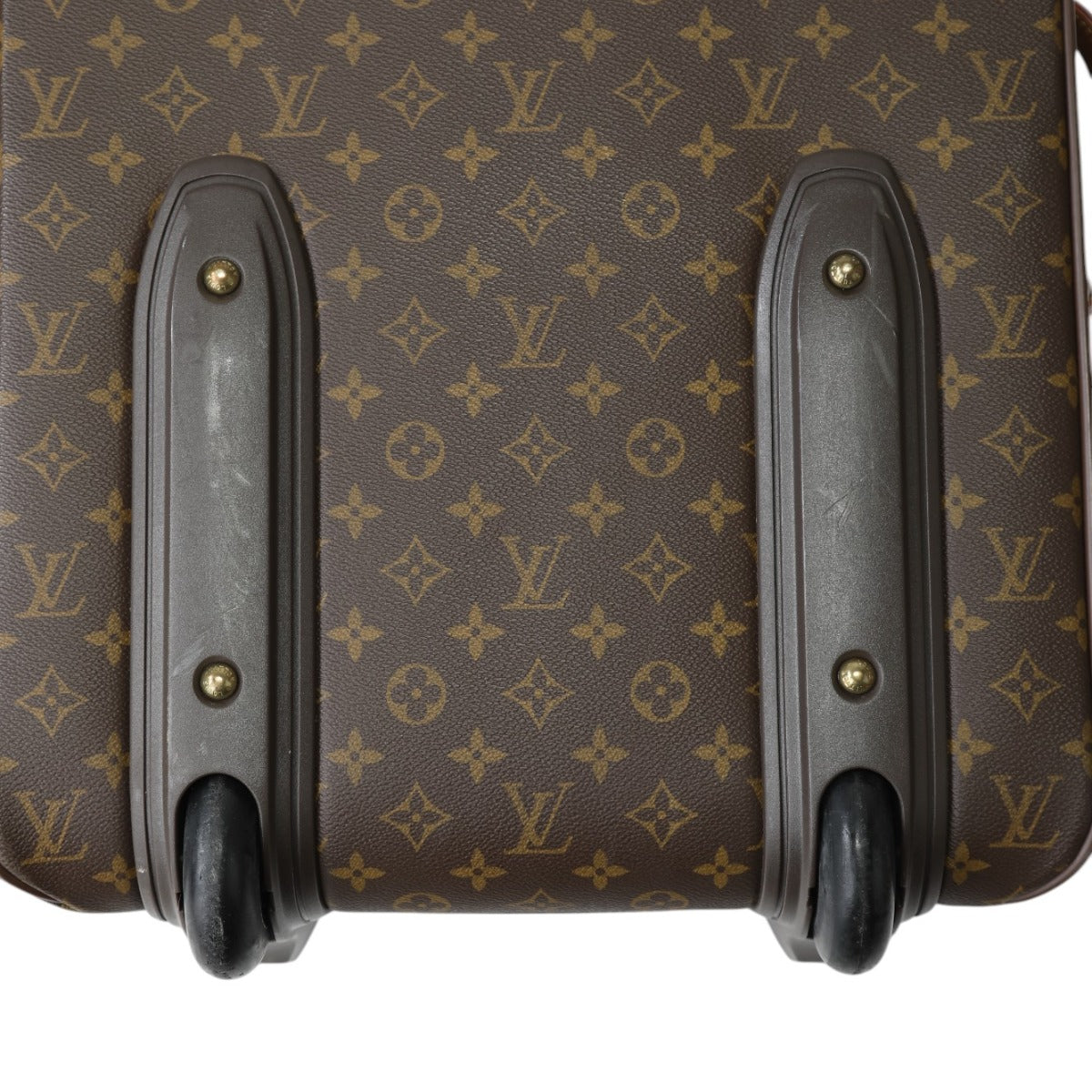 ルイヴィトン LOUIS VUITTON キャリーバッグ
 キャスター付き旅行かばん モノグラム ペガス55 モノグラムキャンバス M23294 ブラウン LV
 【SS】
 【中古】