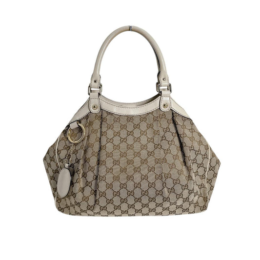 グッチ GUCCI トートバッグ
 トートバッグ GGキャンバス スーキーバッグ GGキャンバス 211944 ベージュ 【SS】
 【中古】